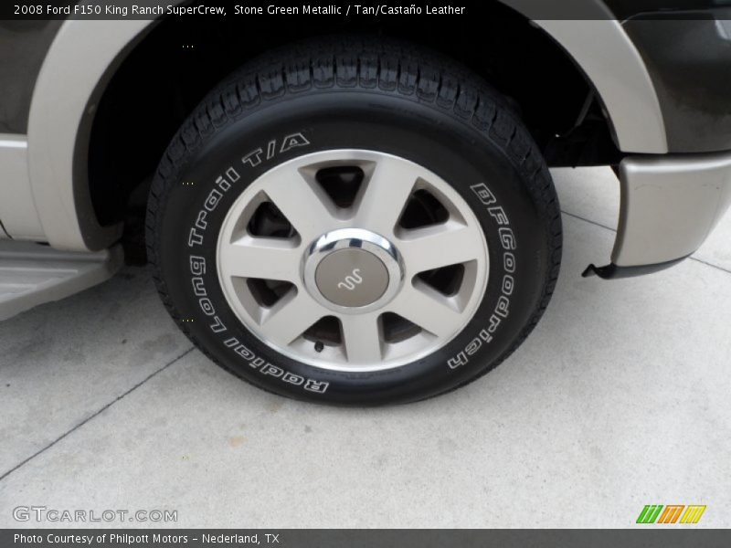 Stone Green Metallic / Tan/Castaño Leather 2008 Ford F150 King Ranch SuperCrew