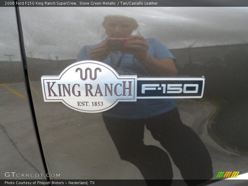 Stone Green Metallic / Tan/Castaño Leather 2008 Ford F150 King Ranch SuperCrew