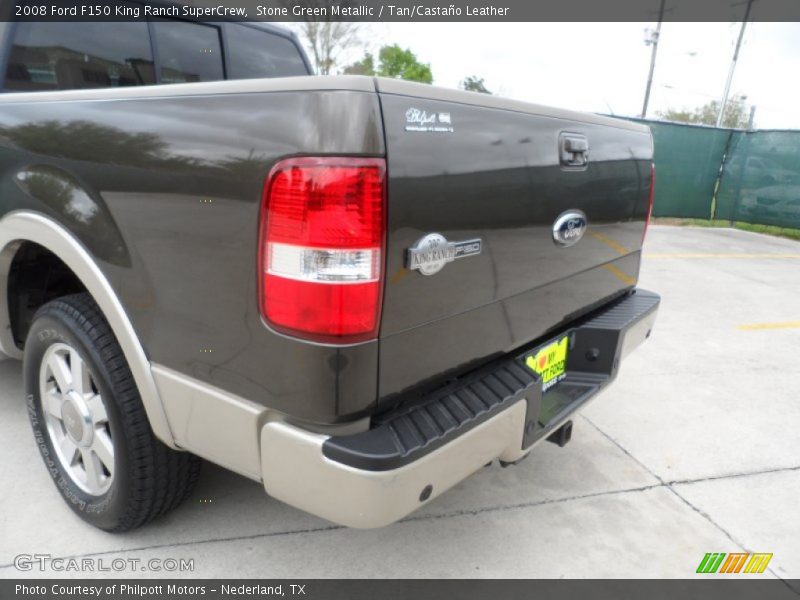 Stone Green Metallic / Tan/Castaño Leather 2008 Ford F150 King Ranch SuperCrew