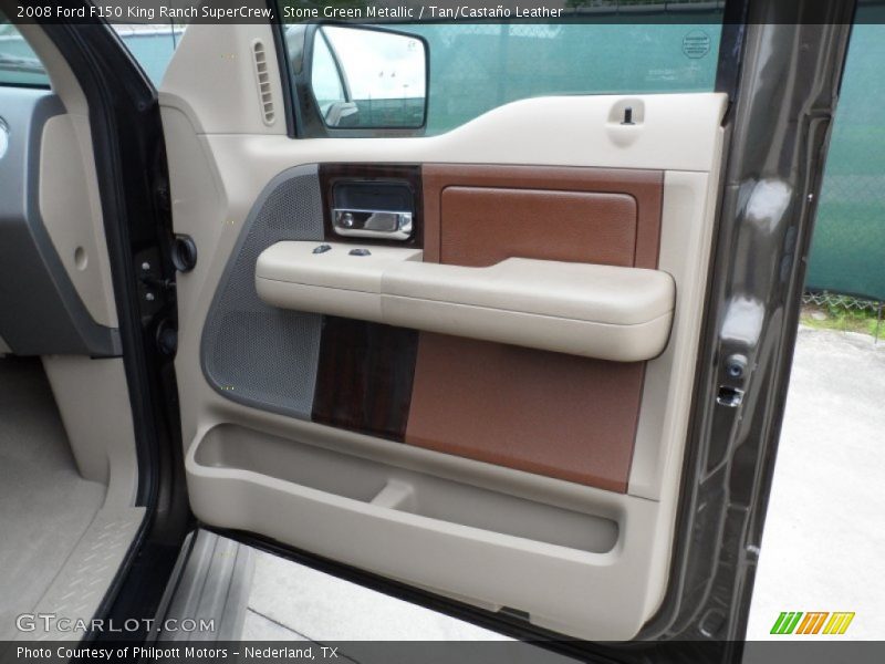 Stone Green Metallic / Tan/Castaño Leather 2008 Ford F150 King Ranch SuperCrew