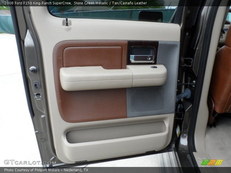 Stone Green Metallic / Tan/Castaño Leather 2008 Ford F150 King Ranch SuperCrew