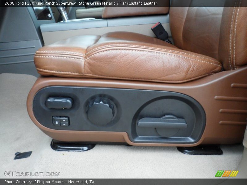 Stone Green Metallic / Tan/Castaño Leather 2008 Ford F150 King Ranch SuperCrew