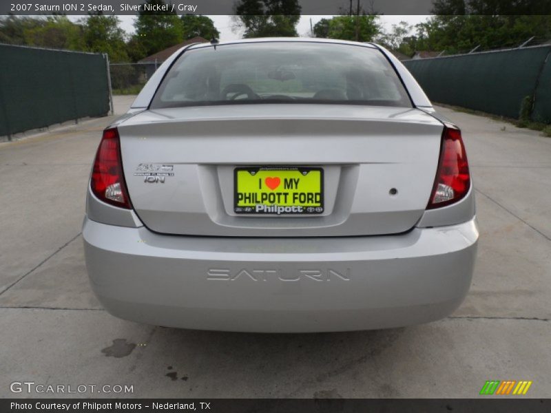 Silver Nickel / Gray 2007 Saturn ION 2 Sedan