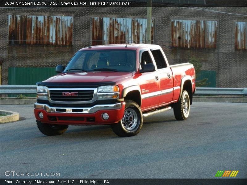 Fire Red / Dark Pewter 2004 GMC Sierra 2500HD SLT Crew Cab 4x4