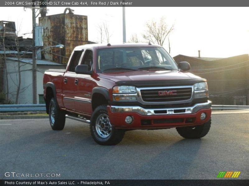Fire Red / Dark Pewter 2004 GMC Sierra 2500HD SLT Crew Cab 4x4