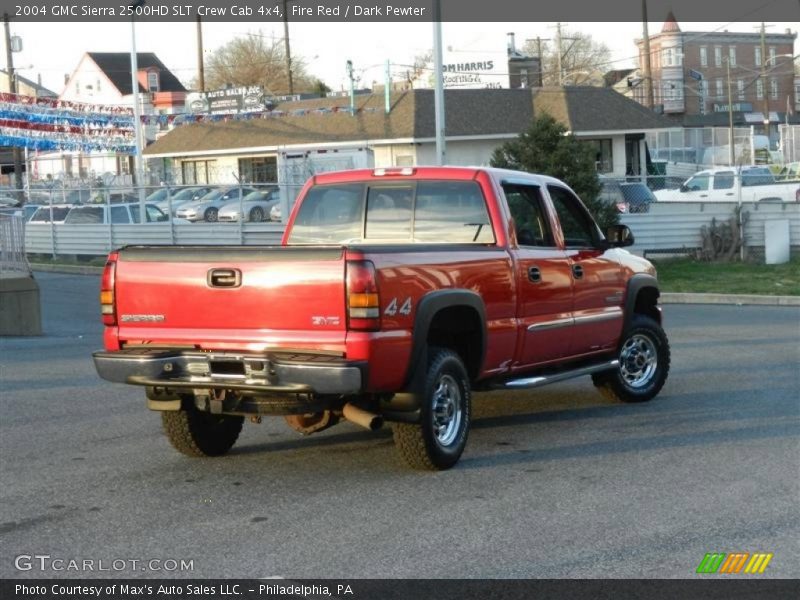 Fire Red / Dark Pewter 2004 GMC Sierra 2500HD SLT Crew Cab 4x4
