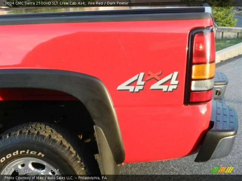 Fire Red / Dark Pewter 2004 GMC Sierra 2500HD SLT Crew Cab 4x4