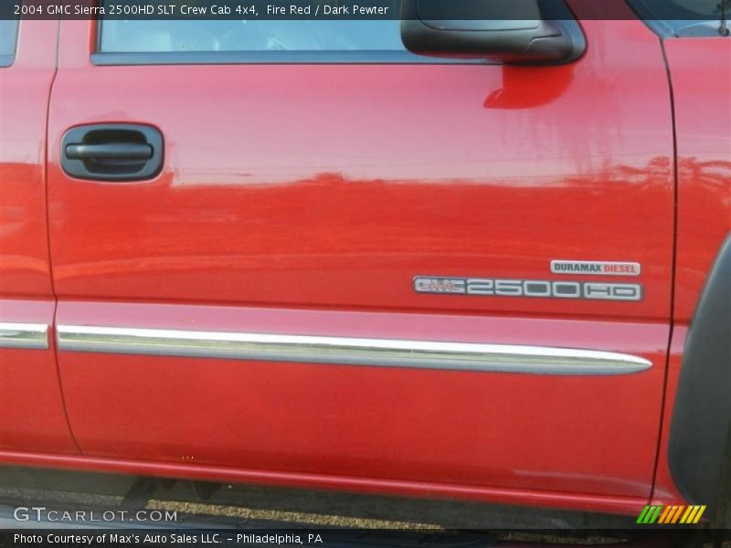 Fire Red / Dark Pewter 2004 GMC Sierra 2500HD SLT Crew Cab 4x4