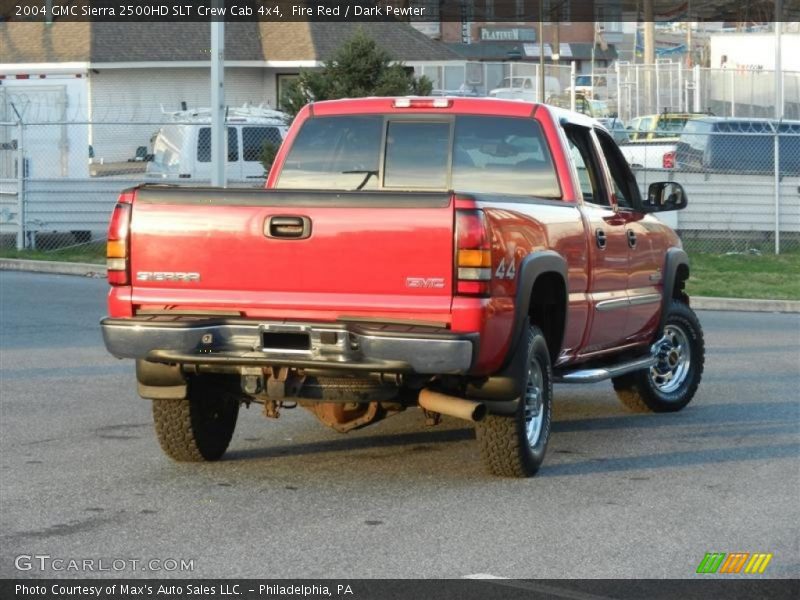 Fire Red / Dark Pewter 2004 GMC Sierra 2500HD SLT Crew Cab 4x4