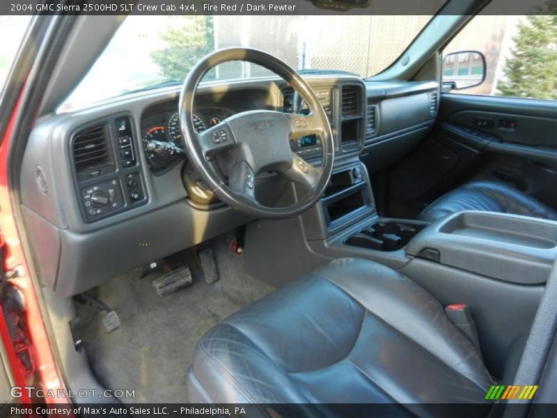  2004 Sierra 2500HD SLT Crew Cab 4x4 Dark Pewter Interior