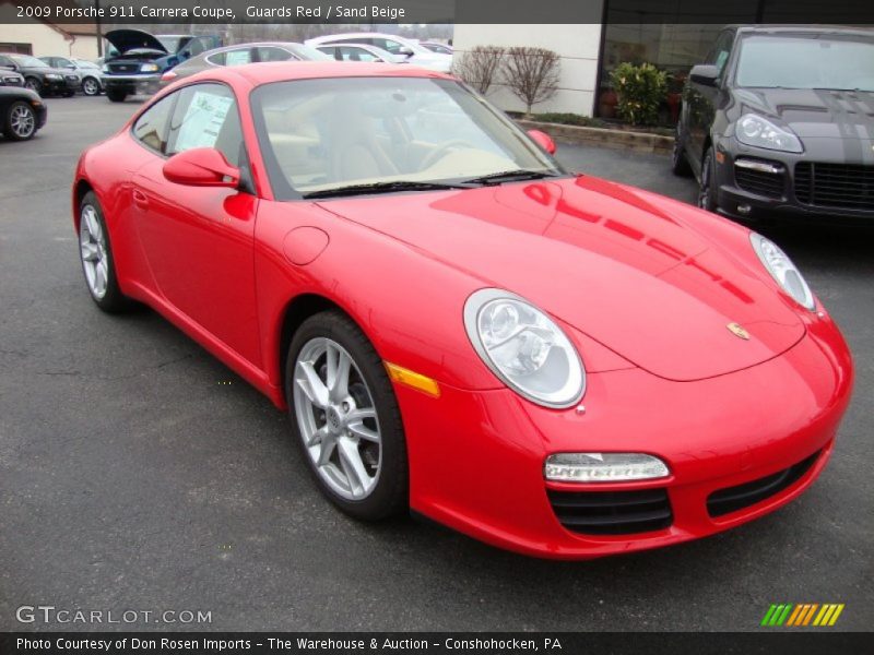 Guards Red / Sand Beige 2009 Porsche 911 Carrera Coupe