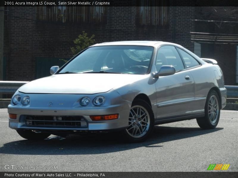 Satin Silver Metallic / Graphite 2001 Acura Integra LS Coupe