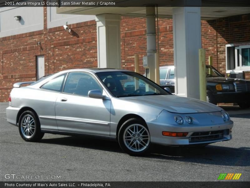 Satin Silver Metallic / Graphite 2001 Acura Integra LS Coupe