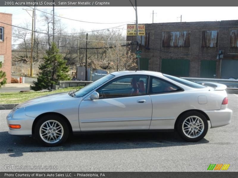 Satin Silver Metallic / Graphite 2001 Acura Integra LS Coupe