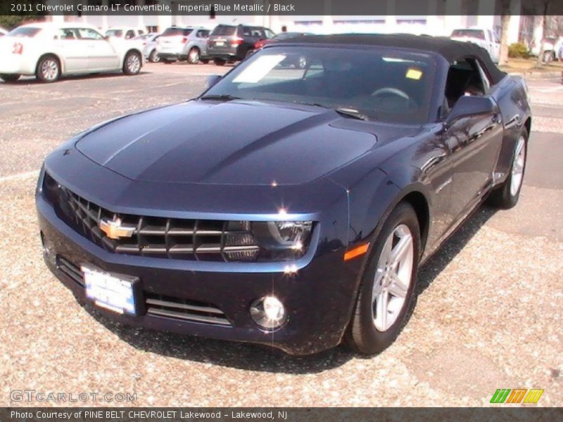 Imperial Blue Metallic / Black 2011 Chevrolet Camaro LT Convertible