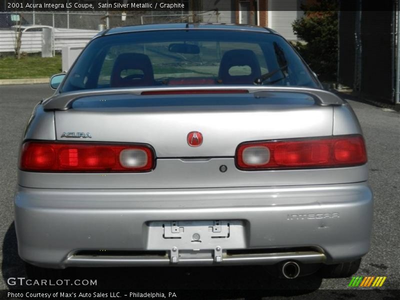 Satin Silver Metallic / Graphite 2001 Acura Integra LS Coupe