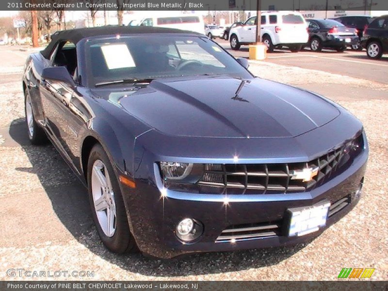 Imperial Blue Metallic / Black 2011 Chevrolet Camaro LT Convertible