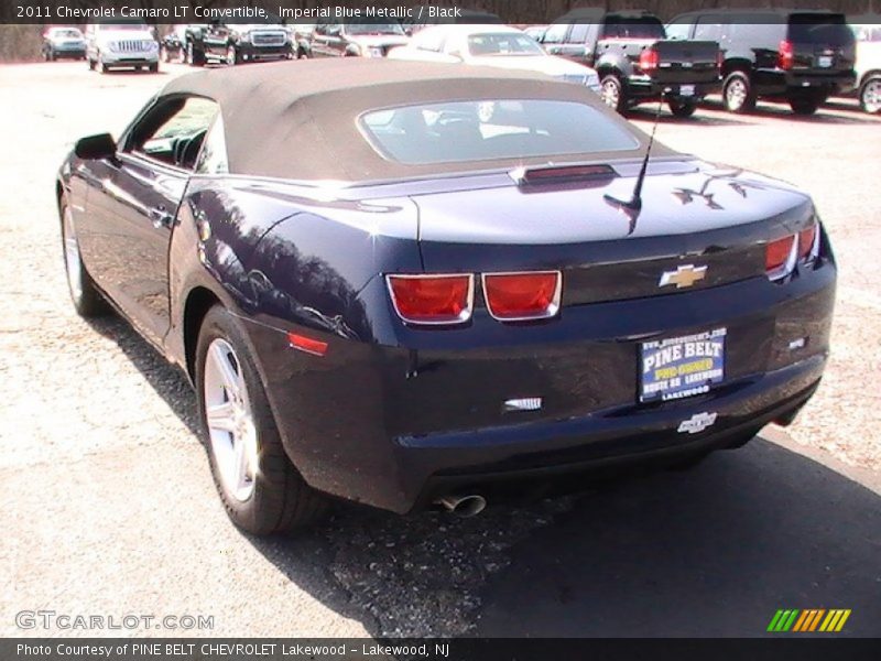 Imperial Blue Metallic / Black 2011 Chevrolet Camaro LT Convertible