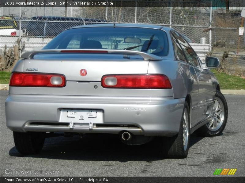 Satin Silver Metallic / Graphite 2001 Acura Integra LS Coupe