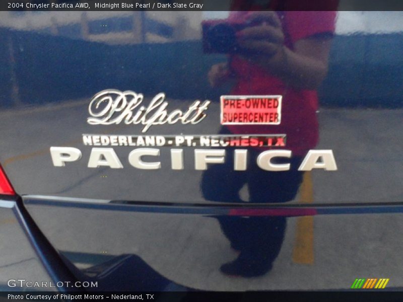 Midnight Blue Pearl / Dark Slate Gray 2004 Chrysler Pacifica AWD