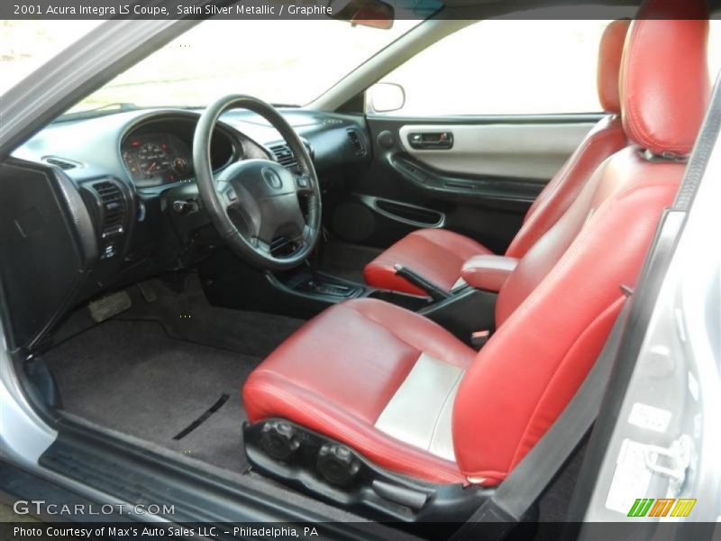 Satin Silver Metallic / Graphite 2001 Acura Integra LS Coupe