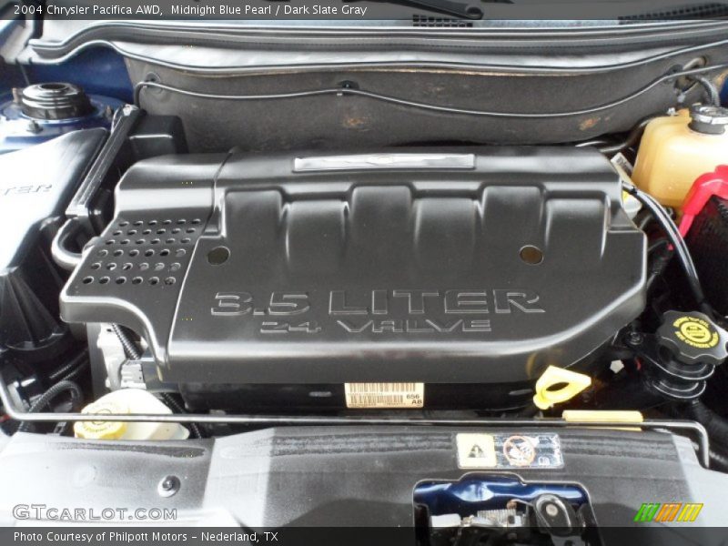Midnight Blue Pearl / Dark Slate Gray 2004 Chrysler Pacifica AWD