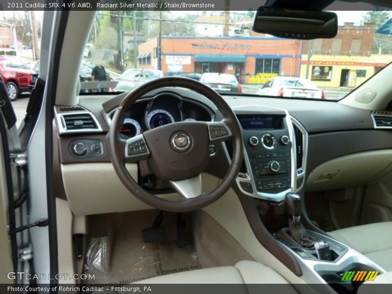 Radiant Silver Metallic / Shale/Brownstone 2011 Cadillac SRX 4 V6 AWD