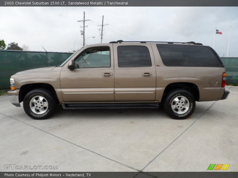 Sandalwood Metallic / Tan/Neutral 2003 Chevrolet Suburban 1500 LT