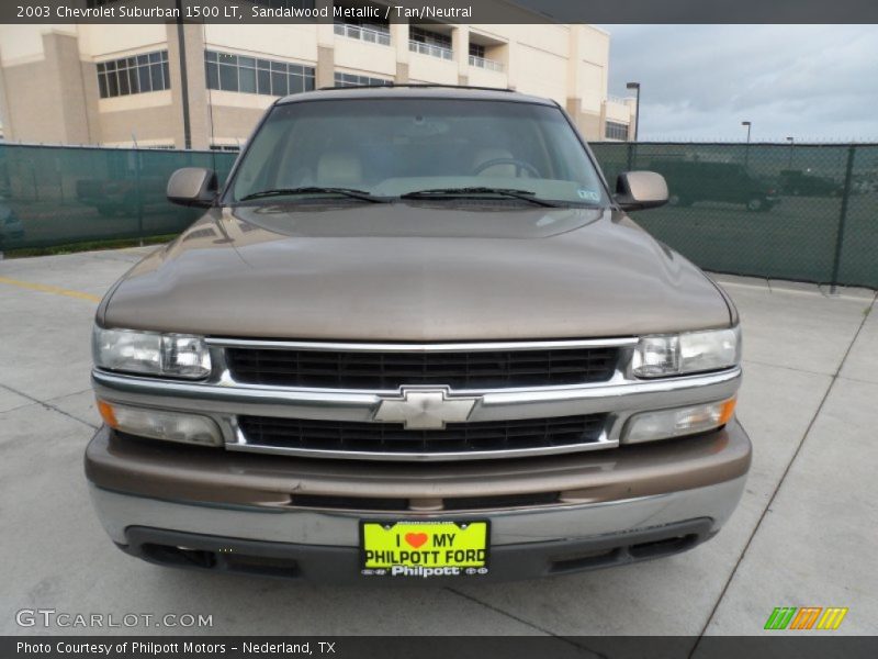 Sandalwood Metallic / Tan/Neutral 2003 Chevrolet Suburban 1500 LT
