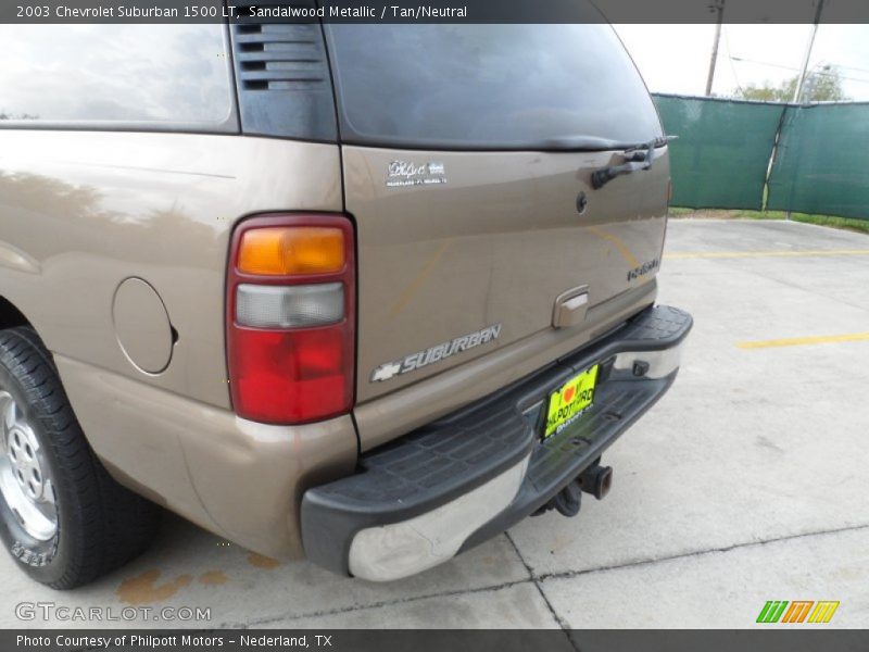 Sandalwood Metallic / Tan/Neutral 2003 Chevrolet Suburban 1500 LT