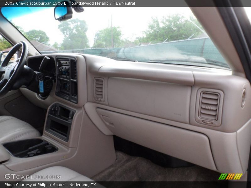 Sandalwood Metallic / Tan/Neutral 2003 Chevrolet Suburban 1500 LT