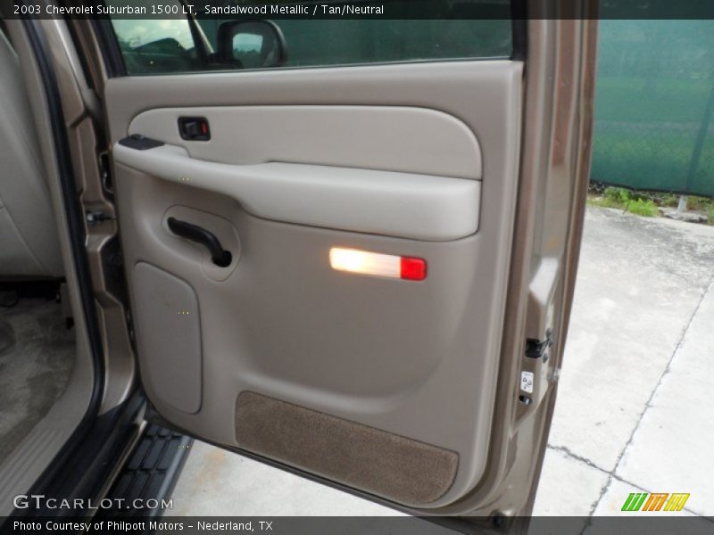 Sandalwood Metallic / Tan/Neutral 2003 Chevrolet Suburban 1500 LT