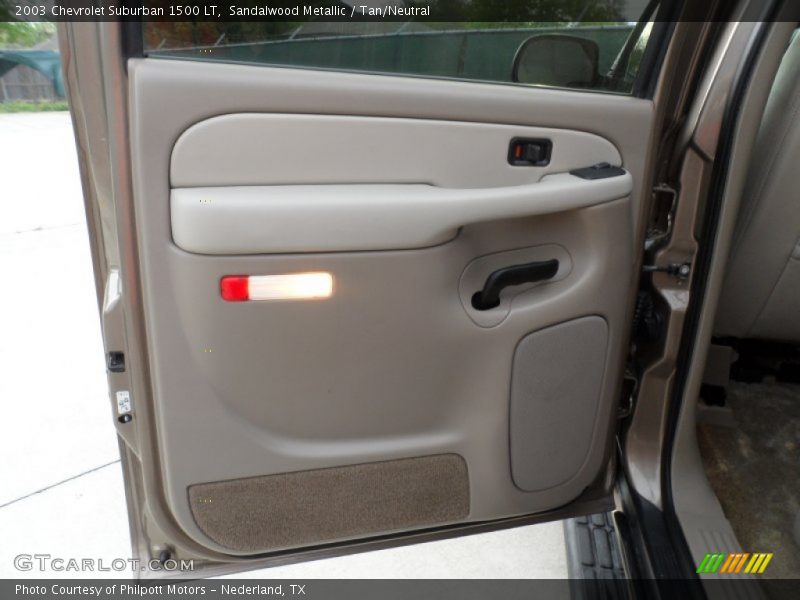 Sandalwood Metallic / Tan/Neutral 2003 Chevrolet Suburban 1500 LT