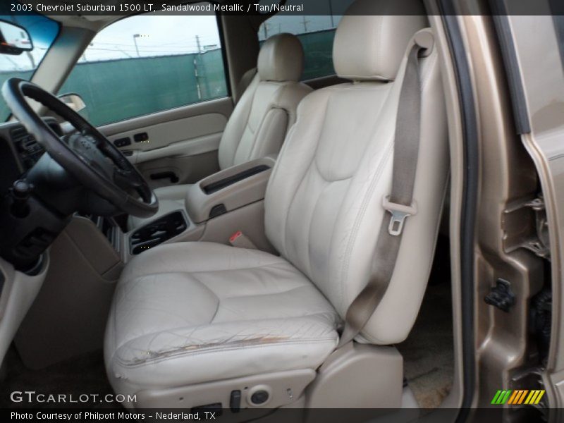 Sandalwood Metallic / Tan/Neutral 2003 Chevrolet Suburban 1500 LT