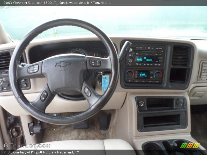 Sandalwood Metallic / Tan/Neutral 2003 Chevrolet Suburban 1500 LT