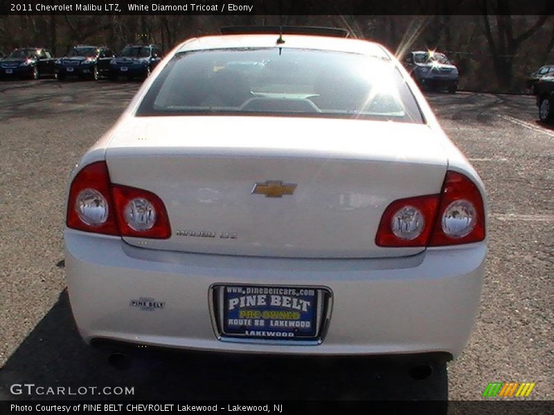 White Diamond Tricoat / Ebony 2011 Chevrolet Malibu LTZ