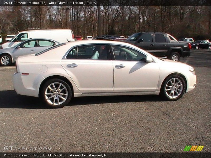 White Diamond Tricoat / Ebony 2011 Chevrolet Malibu LTZ