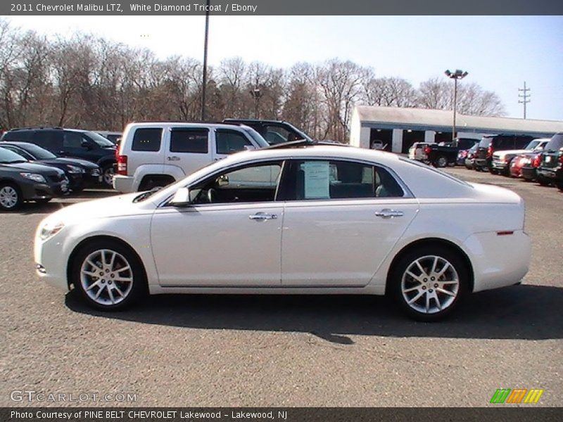 White Diamond Tricoat / Ebony 2011 Chevrolet Malibu LTZ