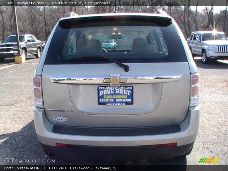 Gold Mist Metallic / Light Cashmere 2009 Chevrolet Equinox LS
