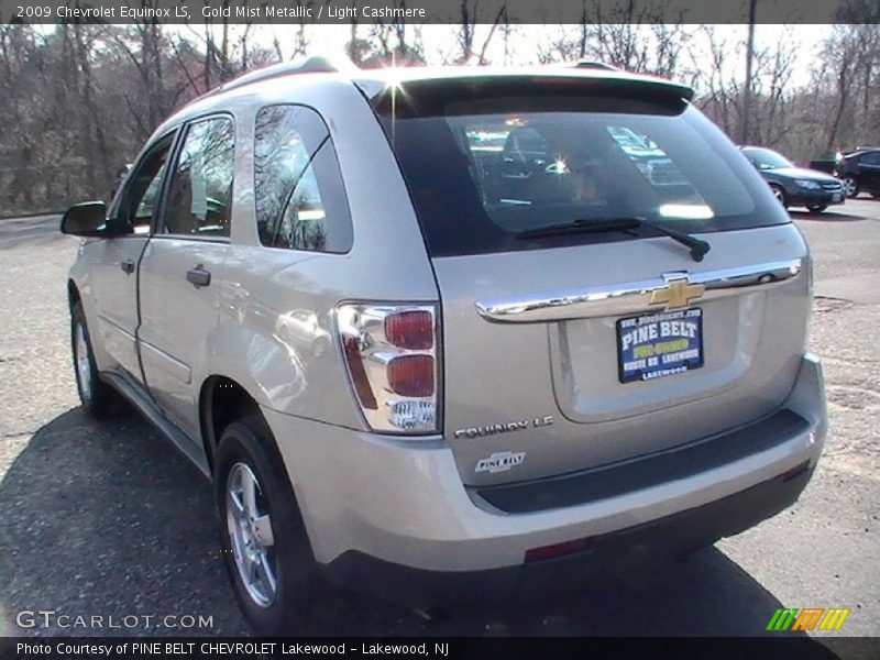 Gold Mist Metallic / Light Cashmere 2009 Chevrolet Equinox LS