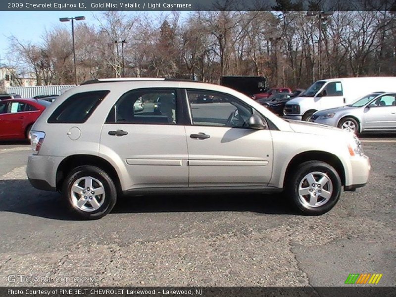 Gold Mist Metallic / Light Cashmere 2009 Chevrolet Equinox LS