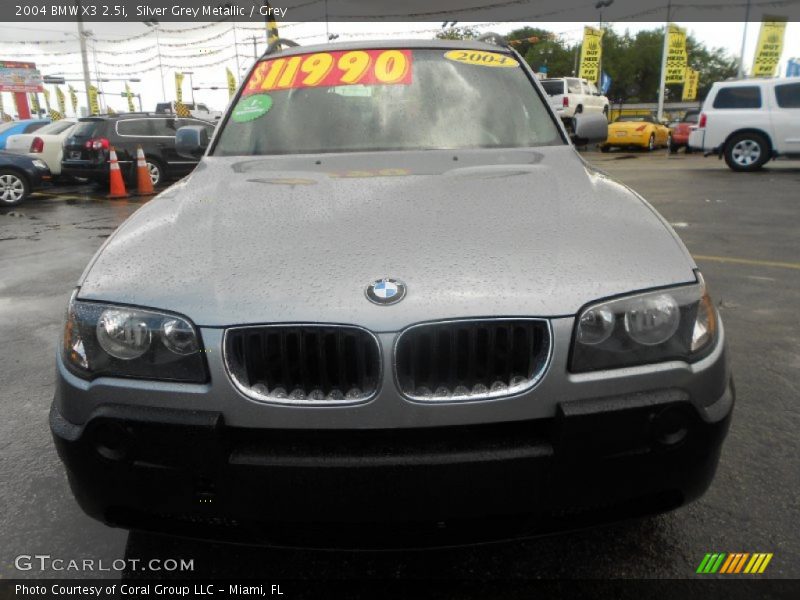 Silver Grey Metallic / Grey 2004 BMW X3 2.5i