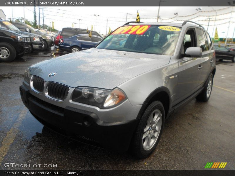 Silver Grey Metallic / Grey 2004 BMW X3 2.5i