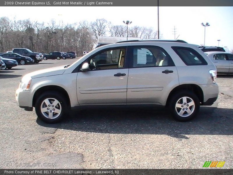 Gold Mist Metallic / Light Cashmere 2009 Chevrolet Equinox LS