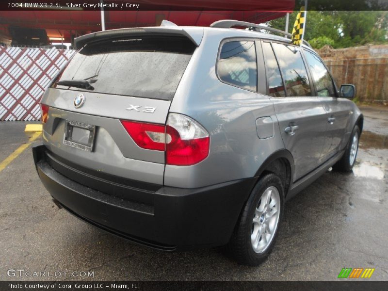 Silver Grey Metallic / Grey 2004 BMW X3 2.5i