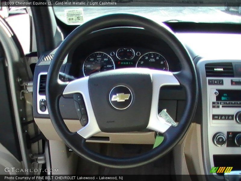 Gold Mist Metallic / Light Cashmere 2009 Chevrolet Equinox LS