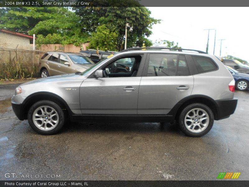 Silver Grey Metallic / Grey 2004 BMW X3 2.5i