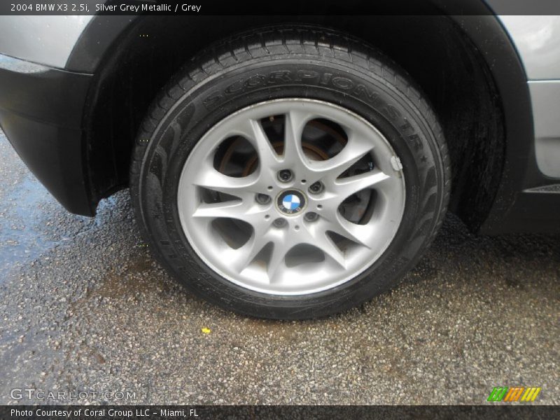 Silver Grey Metallic / Grey 2004 BMW X3 2.5i