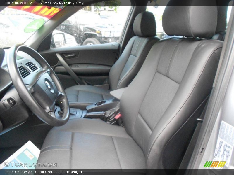 Silver Grey Metallic / Grey 2004 BMW X3 2.5i