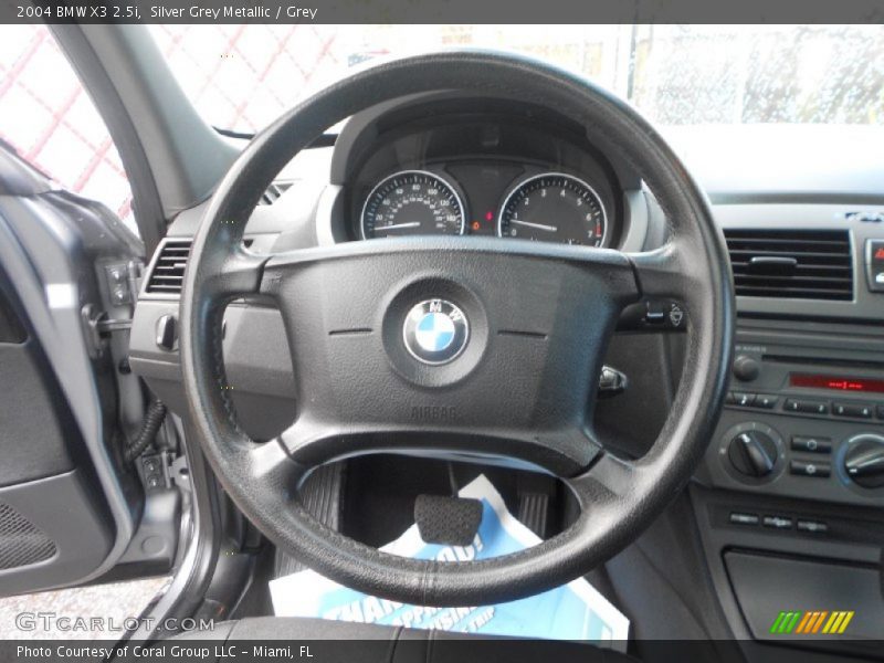 Silver Grey Metallic / Grey 2004 BMW X3 2.5i